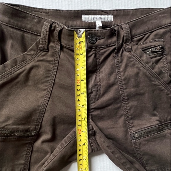 Joie Park Skinny Pants Cargo Style Ankle Zip Fatigue Green Size 28 - Picture 10 of 13